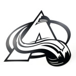 Veselá Stena Drevená nástenná dekorácia Hokejový tím Colorado Avalanche