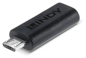 Lindy USB-C - Micro-B čierna / Adaptér / USB 2.0 / 480 Mbit/s (41903)