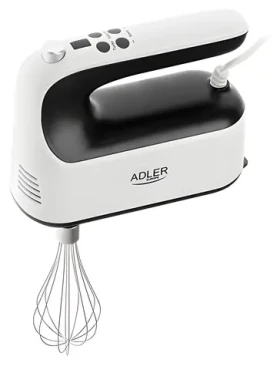 Adler AD 4229 čierno-biela / Ručný mixér / 400W / 9 rýchlostí / TURBO / šľahanie / miesenie (AD 4229)
