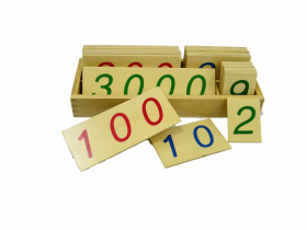 Moyo Montessori Moyo Montessori Veľké drevené karty s číslami 1-3000