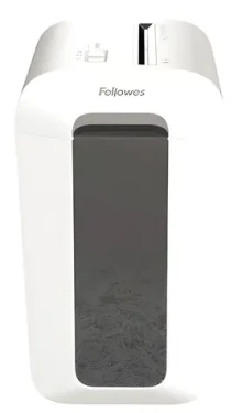 Fellowes LX 65 biela / Skartovač / 10 listov 70g papiera / krížový rez 4x40 mm / 22 l (100110076)