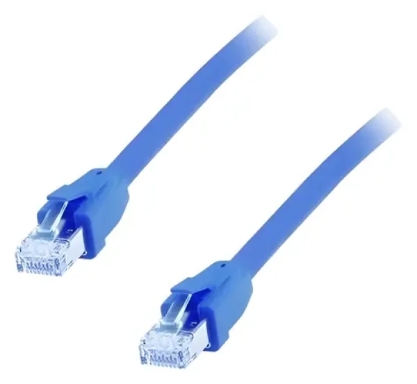 Equip Cat8.1 modrá / Patch kabel / S/FTP / 2x RJ-45 / 1 m / 40GBase-T / LSZH (608030)