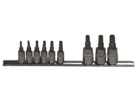 JONNESWAY Sada zástrčných hlavíc TS 5-hranný Torx s otvorom - 1/4" a 3/8" (JS08H23TS9S)