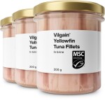 Vilgain Tuniak žltoplutvý filety vo vlastnej šťave – 3× 200 g