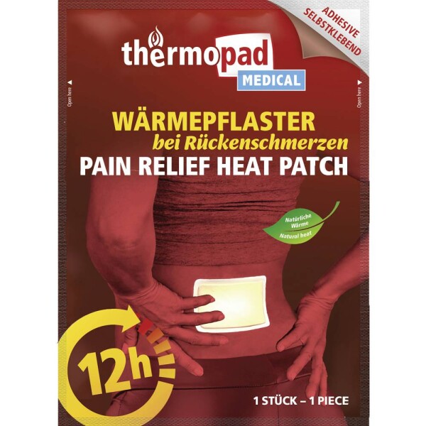Thermopad natural warmer ohrievač chrbta 1 ks TpR31780 Prevádzková doba (max.) 12 h; TpR31780