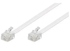 MicroConnect Modulárny kábel RJ11 6P/4C 15m biela (MPK191W)