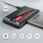 Axagon ADSA-CC USB-C 10Gbps NVMe M.2 2.5/3.5 SSD&HDD Clone Master 2