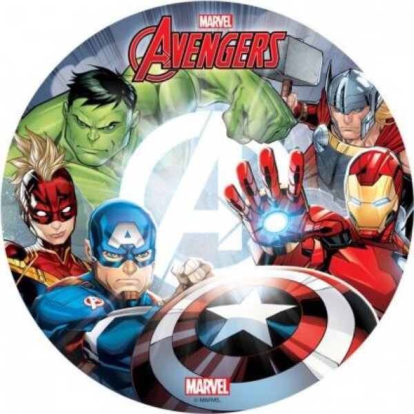 Jedlý papier na tortu Avengers - Marvel 20 cm - Dekora - Dekora