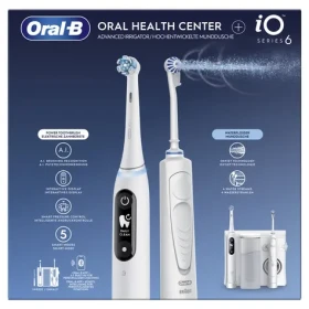Oral-B iO6 + OxyJet biela / Zubná kefka + ústna sprcha / 5 režimov / senzor tlaku / AI (8006540841204)
