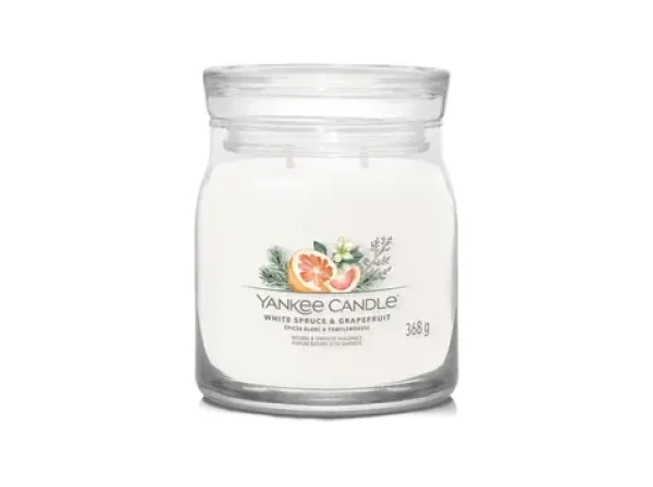 Yankee Candle Signature White Spruce Grapefruit 368g / doba horenia až: 50 h (5038581128771)