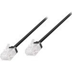 LogiLink CQ3093U RJ45 sieťové káble, prepojovacie káble CAT 6A U/UTP 10.00 m čierna extrémne tenký, veľmi flexibilné, samozhášavý, bez halogénov 1 ks; CQ3093U