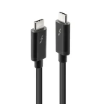 Lindy 41556 čierna / Kábel Thunderbolt 3 / 20 Gb/s / pasívny / 1 m (41556)