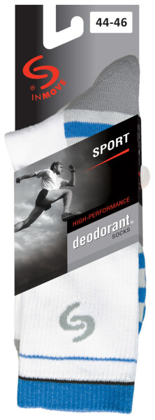 Pánske ponožky SPORT DEODORANT černá 41-43