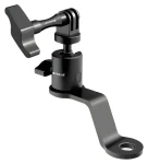 Puluz PU1056B čierna / Držiak na zrkadlo motocykla / pre športové kamery GoPro, DJI, Insta360 / nosnosť 2 kg (PU1056B)