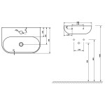 SAPHO - NERISSA keramické umývadlo, 42x29cm, biela AR265