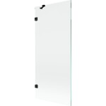 MEXEN/S - Lunar vaňová zástena FIX 80 x 150, transparent, čierna 897-080-000-70-00