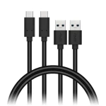 CONNECT IT Wirez USB-C (Type C) - USB 1m čierna / 2 ks v balení (CCA-5006-BK)
