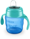 Philips Avent Hrnček Classic SCF551 modrá / 200 ml / od 6 mesiacov / s náustkom a držadlami