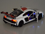 Audi R8 LMS športový model kovového auta, mierka 1:32, zvuky, svetlá