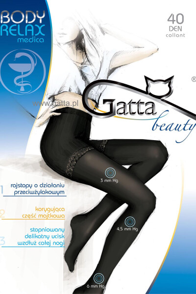 Gatta Body Relaxmedica 40 farba:nero 2-S