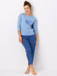 Pyžamo Key LNS 550 A25 3/4 S-XL modrá S
