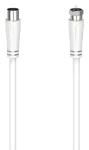 HAMA Anténny kábel F-anténna zásuvka biela / Anténny kábel / 90 dB / 1,5 m / 75 ohm (002050610000)