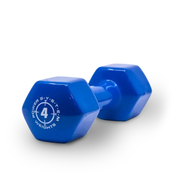 Power System Vinyl Dumbell 4 kg blue (14688)
