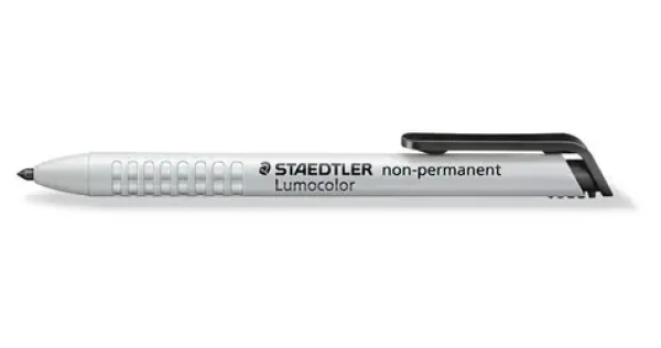 Staedtler Lumocolor non-permanent čierna / Popisovač / okrúhly hrot 3 mm / zasúvací (768N-9)