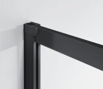 H K - Sprchovací kút NERO 120x80. Ľ/P variant SE-NERO12080