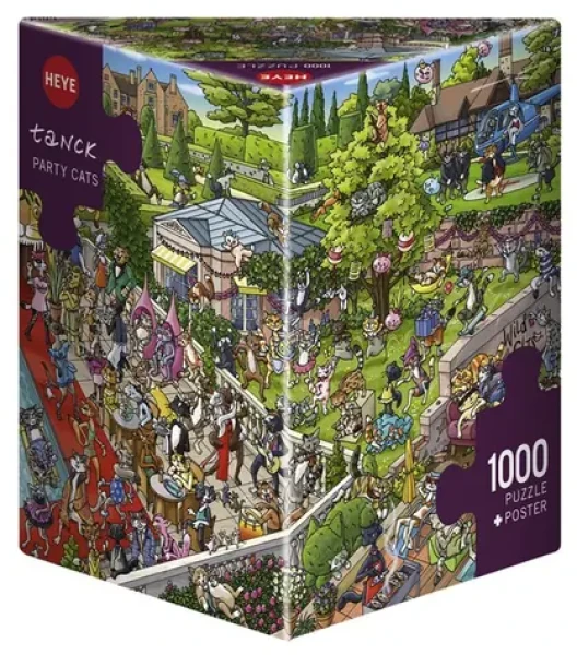 HEYE Puzzle Mačacia párty