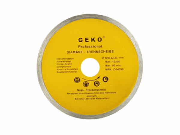 GEKO G00241 / Rezný kotúč diamantový celoobvodový / 125 x 8 x 22.2 mm (G00241)