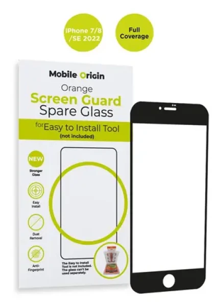 Mobile Origin Orange Screen Guard Spare Glass Apple iPhone 8/7/SE 2022/SE 2020 / náhradné sklo pre inštalačnú sadu (SGA-SP-SE22)