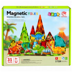 Mamido Magnetická stavebnica Dinosaury 31 dielikov