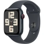 Apple Watch SE (2024) GPS + Cellular 40mm Temne atramentové hliníkové telo - Temne atramentový športový remienok S/M (MXGC3QC/A)
