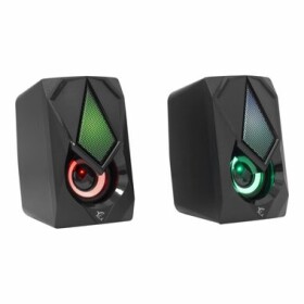 White Shark GSP-619 BEAT čierna / Reproduktory / 6W / 2.0 Stereo / RGB (BEAT)