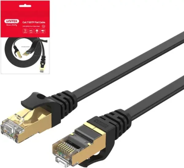 Unitek C1897BK- 3M čierna / Sieťový kábel / Cat 7 / SSTP / RJ45 / 3 m (C1897BK-3M)