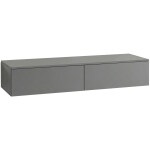 CERANO - Kúpeľňová skrinka pre umývadlá na dosku Noira - šedá matná - 150x28x48 CER-8050BD7616