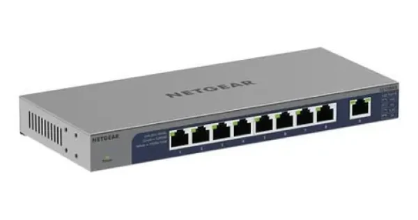 Netgear GS108MX-100EUS / Switch / Kov / Bez ventilátora / MAC tabuľka 16000 položiek (GS108MX-100EUS)