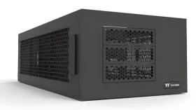 Thermaltake AX100 čierna / Rozširujúca komora / pre AX700 XL-ATX / PS2 zdroj / 8x HDD / SSD / 560mm radiátor (CA-11C-00D1NN-00)