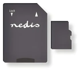 Nedis microSDXC 128 GB / Pamäťová karta / UHS-I / čítanie: 100 MB/s / zápis: 45 MB/s / vr. adaptéra SD (MMSD128100BK)