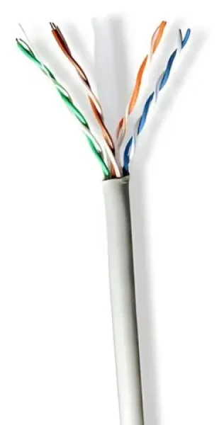 Nedis CAT6 šedá / Inštalačný kábel / U/UTP / 305 m / vnútorný / okrúhly / PVC (CCBG8520GY305S)