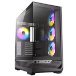Antec C7 ARGB čierna / E-ATX / 2x USB-A / 1x USB-C / 3x 120mm ARGB + 1x 140mm ARGB / bez zdroja / priehľadná bočnica (0-761345-10135-6)