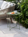 Garden Trading Skladací zahradný stolík Thistle Green Ø 46 cm