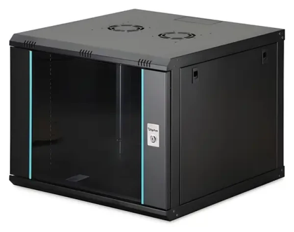 Digitus DN-37107 čierna / Nástenný rozvádzač / 19" / 9U / 600x600 mm / nezmontovaný (DN-37107)