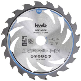 Kwb 584554 tvrdokovový pílový kotúč 160 x 20 x 1.0 mm Počet zubov (na palec): 20 1 ks; 584554