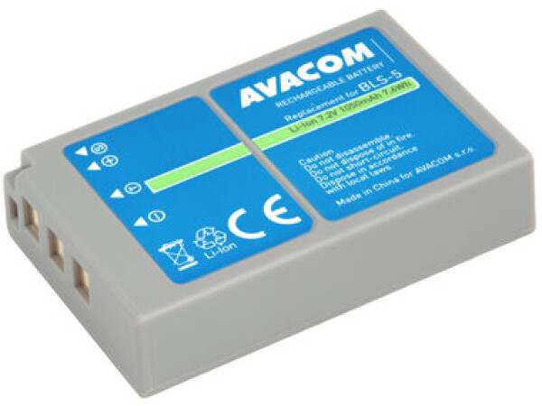 AVACOM Náhradná batéria Olympus BLS-5amp;BLS-50 / Li-ion / 7.2V / 1050mAh / 7.6Wh (DIOL-BLS5-B1050)