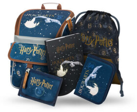 BAAGL SET 5 - Školský set - Zippy Harry Potter Bradavice / aktovka / peračník / vrecko / dosky / peňaženka (A-33079)