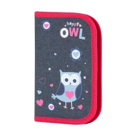 BAAGL Školský peračník klasik Sovičky / 20x15x3 cm (A-5310)
