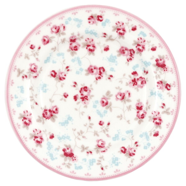 GREEN GATE Porcelánový tanierik Elsy White 15 cm