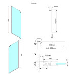 GELCO - LORO vaňová zástena 650, číre sklo GN1165